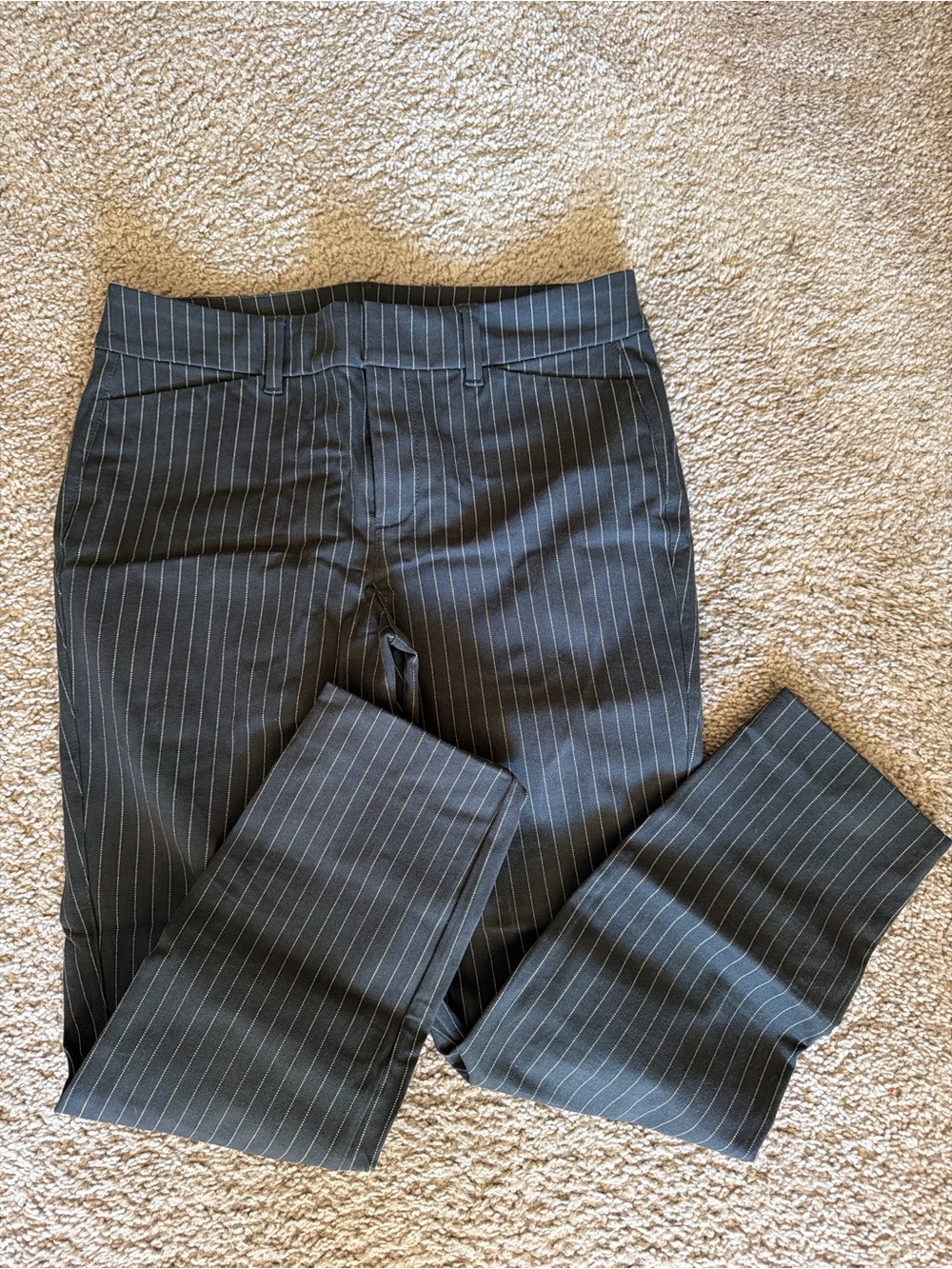 Old Navy Women's Black Pinstripe Skinny Dress Pants